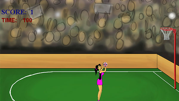 Play netball shooting game on your mobile or pc online free.